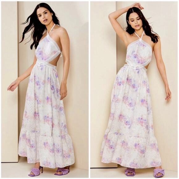 Gianni Bini Delaney Halter Maxi Dress - Picture 1 of 10